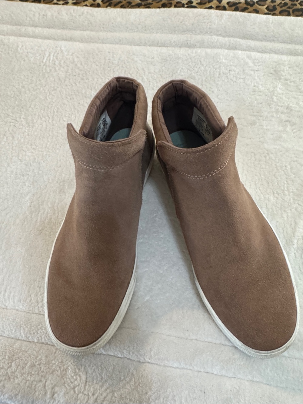 Keds Cooper Brown Suede Zip Booties